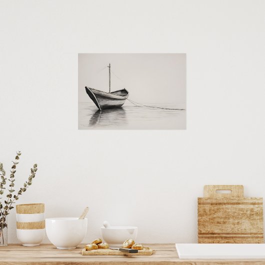 Afdrukken "Verankerde sereniteit" Poster (Keuken)