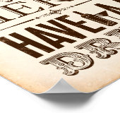 Afdrukken/verbieden van partij EINDEN HIER Poster (Hoek)