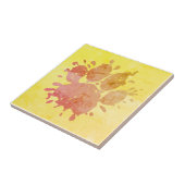 Afdrukken verfplaat verfplaat onderste verf tegeltje (Zijkant)