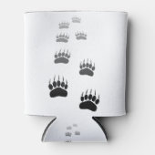 Afdrukken verloop zwart Beer Blikjeskoeler (Voorkant)