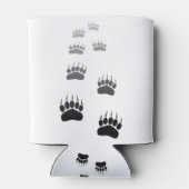 Afdrukken verloop zwart Beer Blikjeskoeler (Achterkant)