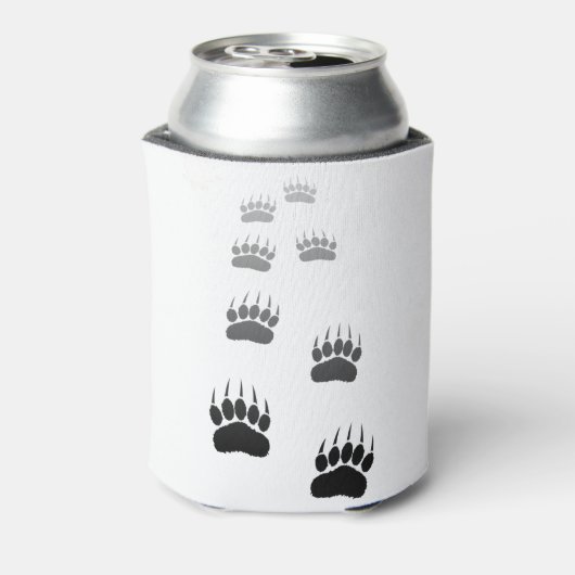 Afdrukken verloop zwart Beer Blikjeskoeler (Blikje Achterkant)