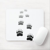 Afdrukken verloop zwart Beer Muismat (Met muis)