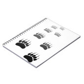 Afdrukken verloop zwart Beer Notitieboek (Linkerzijde)