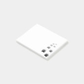 Afdrukken verloop zwart Beer Post-it® Notes (Schuin)