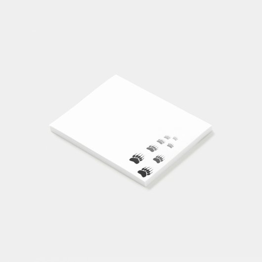 Afdrukken verloop zwart Beer Post-it® Notes (Schuin)