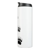 Afdrukken verloop zwart Beer Thermosbeker (Geroteerd rechts)