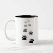 Afdrukken verloop zwart Beer Tweekleurige Koffiemok (Links)