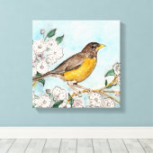 Afdrukken Verrekend Canvas met verbinding (Insitu (Houten vloer))