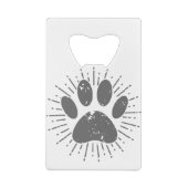 Afdrukken verstelbare zonnestraal creditkaart flessenopener (Achterkant)