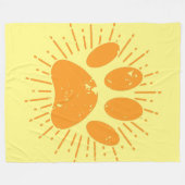 Afdrukken verstelbare zonnestraal fleece deken (Voorkant (Horizontaal))