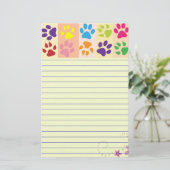 Afdrukken verven briefpapier (Staand voorkant)