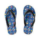 Afdrukken verven kinder teenslippers (Voetbed)