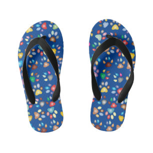 Afdrukken verven kinder teenslippers