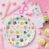 Afdrukken verven papieren bordje (Feest)