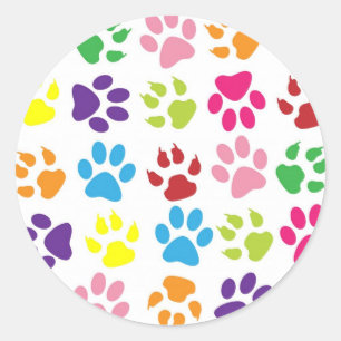 Afdrukken verven ronde sticker