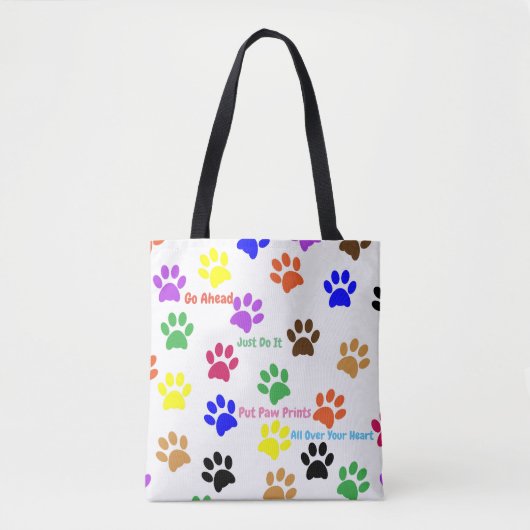 Afdrukken verven tote bag (Voorkant)