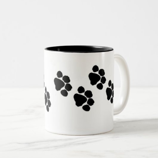 Afdrukken verven tweekleurige koffiemok (Voorkant rechts)