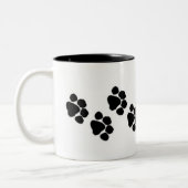 Afdrukken verven tweekleurige koffiemok (Links)