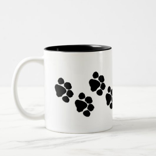 Afdrukken verven tweekleurige koffiemok (Links)