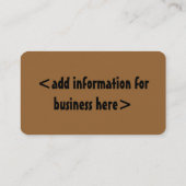 Afdrukken verven visitekaartje (Achterkant)