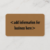 Afdrukken verven visitekaartje (Achterkant)