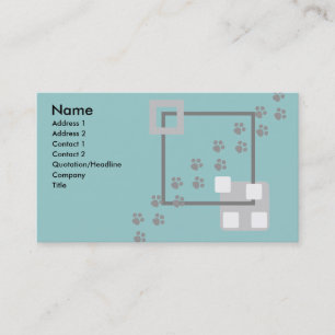 Afdrukken verven visitekaartje