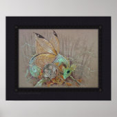 Afdrukken - vlinderdraak en muis poster (Voorkant)