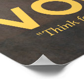 Afdrukken Voltaire Quote Poster (Hoek)