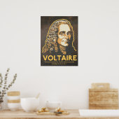 Afdrukken Voltaire Quote Poster (Keuken)