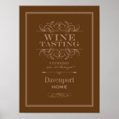 Afdrukken voor aangepaste wijntest - Home Decor Poster (Voorkant)