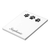 Afdrukken voor afspeelbare dog voor Hondenliefhebb Notitieblok (Linkerzijde)