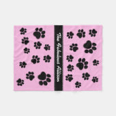 Afdrukken voor afspeelbare Hondenliefhebber A06A P Fleece Deken (Voorkant (Horizontaal))