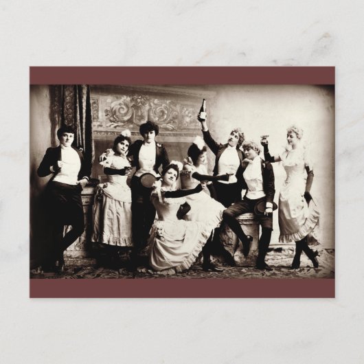  afdrukken voor feestmeisjes briefkaart (Voorkant)