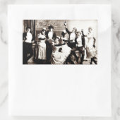  afdrukken voor feestmeisjes rechthoekige sticker (Tas)