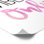 Afdrukken voor 'Good Vibes Only' // Roze Poster (Hoek)