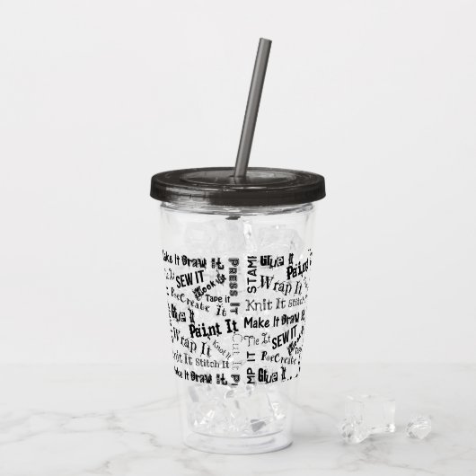 Afdrukken voor schrijfkleding acryl drinkbeker (Achterkant ijs)