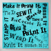 Afdrukken voor schrijfkleding poster (Voorkant)