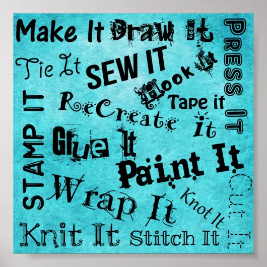 Afdrukken voor schrijfkleding poster (Voorkant)