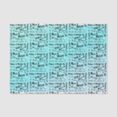 Afdrukken voor schrijfkleding tissuepapier (Voorkant)