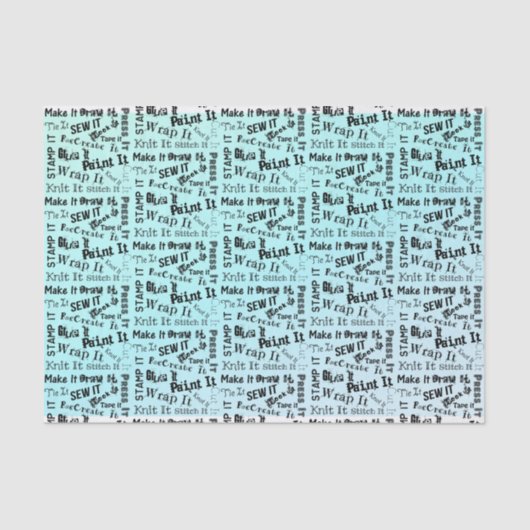 Afdrukken voor schrijfkleding tissuepapier (Voorkant)