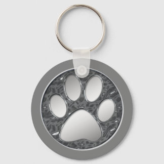 AFDRUKKEN VOOR SILVER EN KROME PAW SLEUTELHANGER