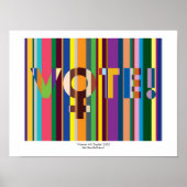 Afdrukken - "Vrouwen beslissen (STEMMING!)" Poster (Voorkant)
