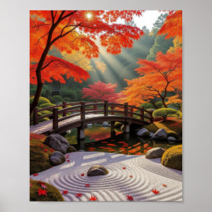 Afdrukken, Waarde Tranquil Zen Gard Poster Papier 