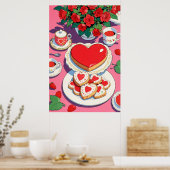Afdrukken, waardepapier (steen) poster (Keuken)