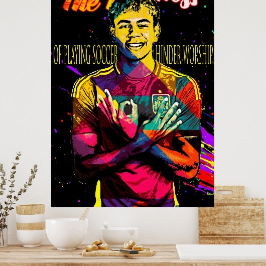 Afdrukken, waardepapier (steen) poster (Keuken)