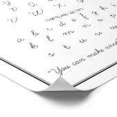 Afdrukken, waardepapier (steen) poster (Hoek)