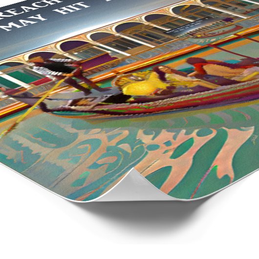 Afdrukken, waardepapier (steen) poster (Hoek)