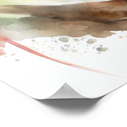 Afdrukken, waardepapier (steen) poster (Hoek)