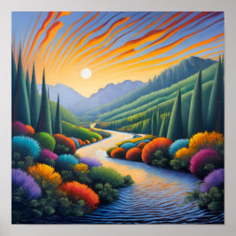 Afdrukken, waardepapier (steen) poster